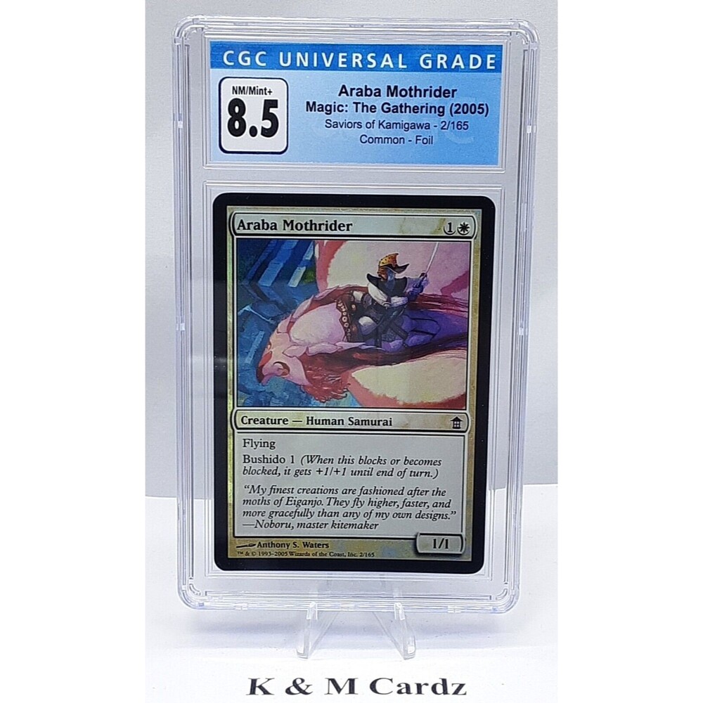 MTG - Saviors of Kamigawa - Araba Mothrider - Foil - Graded - CGC 8.5